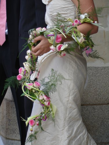 bouquet long et rond mariage